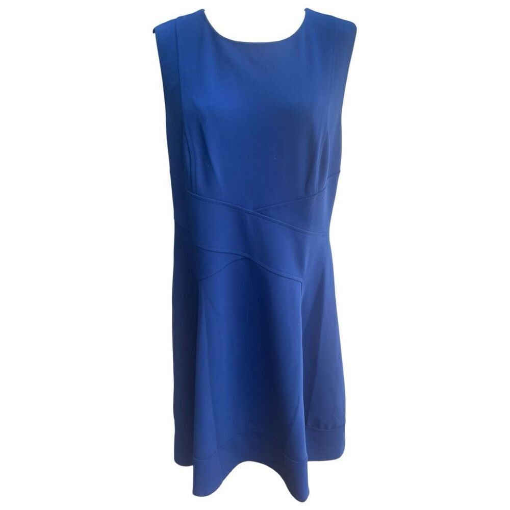Tommy Hilfiger Blue A-Line Career Office Dress Size 12
